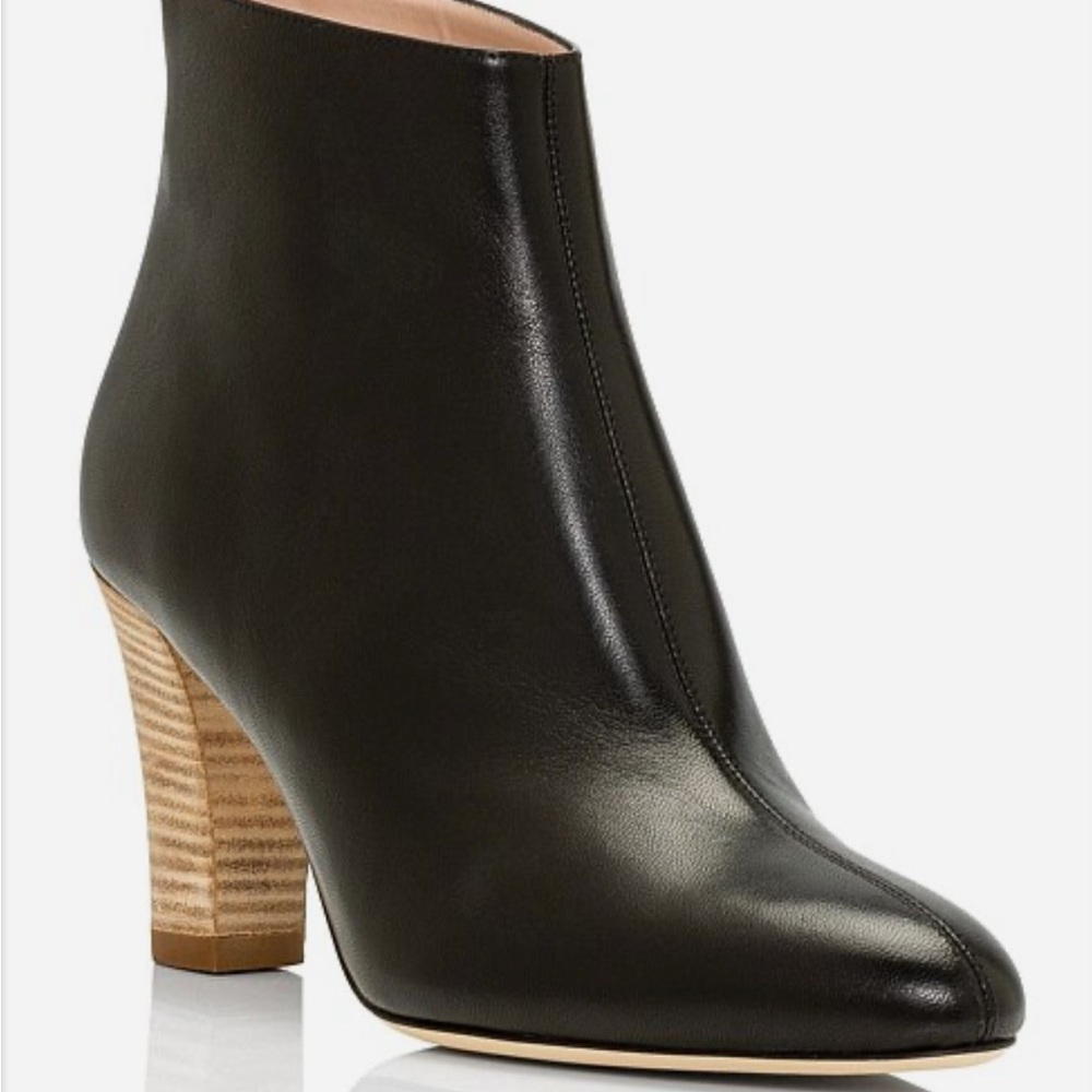 SJP by Sarah Jessica Parker Minnie Boot black Napa leather Sz 38.5